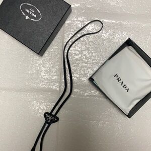 Women’s and men’s Prada Saffiano Leather Bolo tie